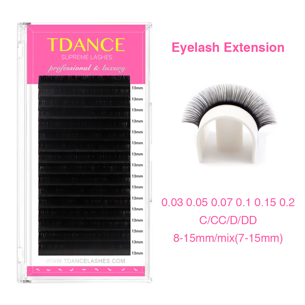 Eyelash Extension Russian Volume - TDANCE Eyelash Extension 16Rows Korea PBT