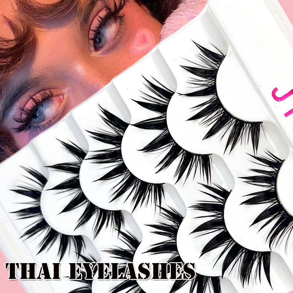 Eyelash Extension Japanese - 5Pairs Eyelashes Cos Dance Performance Eyelash