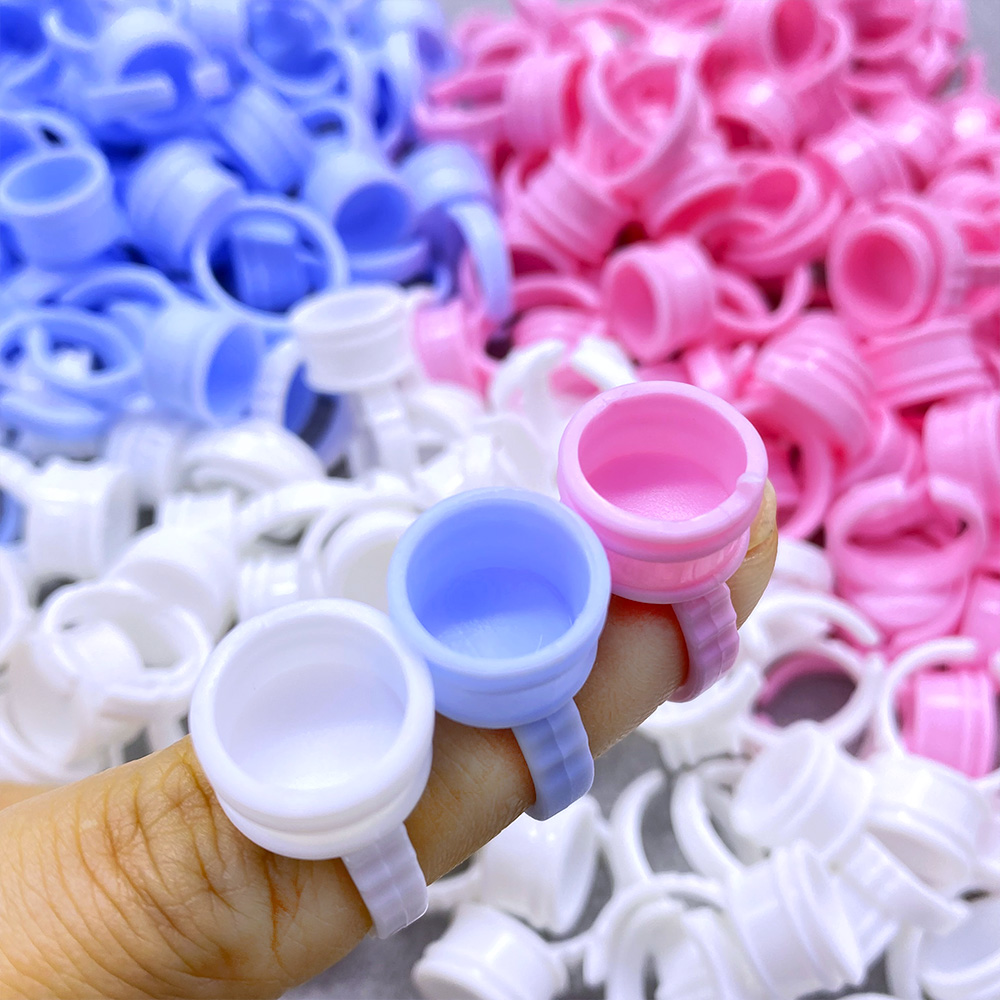 100Pcs Disposable Glue Ring Cu - огляд і ціна Eyelash Extension Last