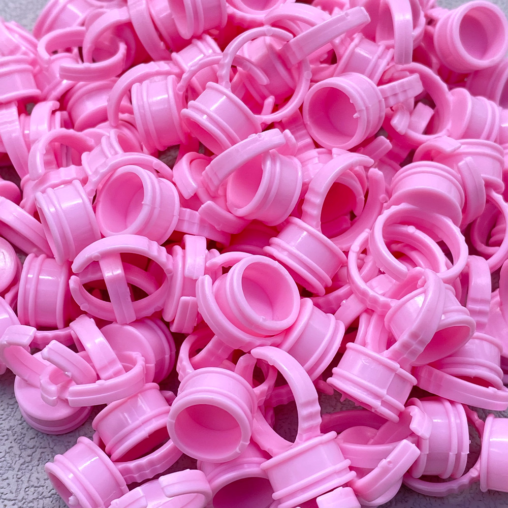 100Pcs Disposable Glue Ring Cu - огляд і ціна Eyelash Extension Last