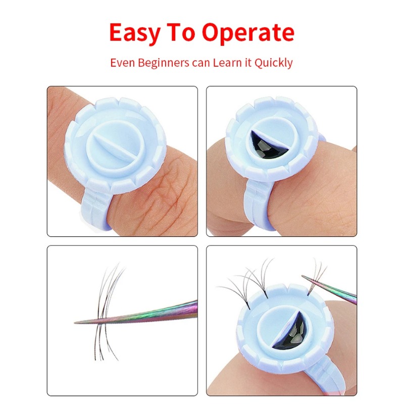 100 Pcs Disposable Eyelash Glu - огляд і ціна Eyelash Extension Last