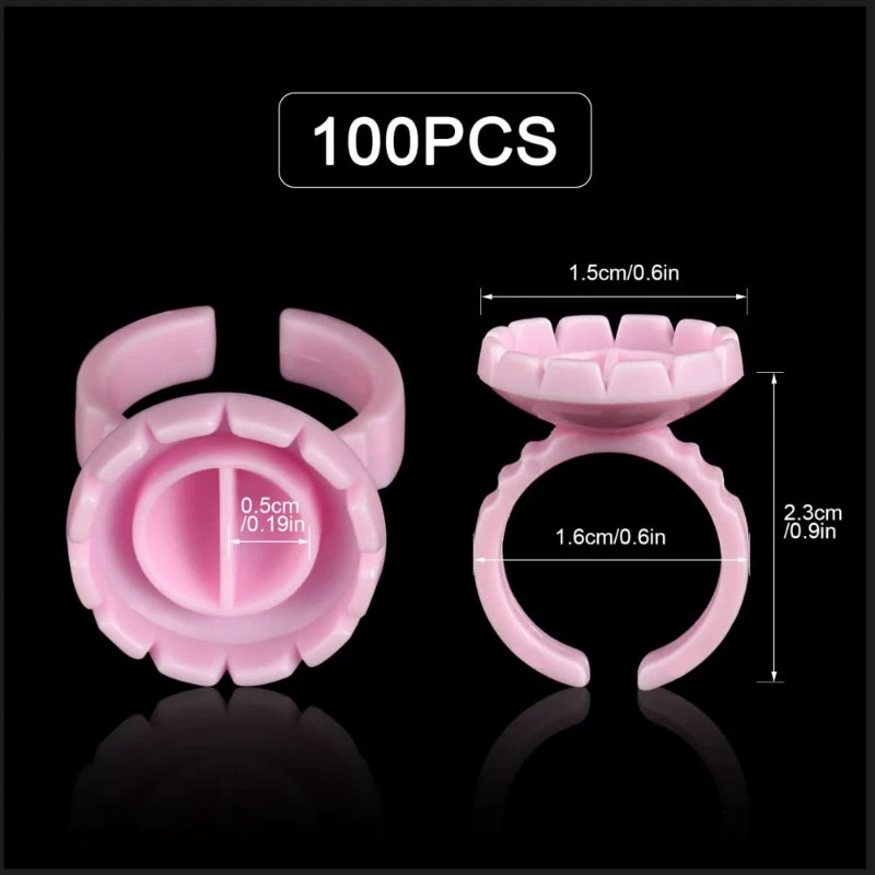 100 Pcs Disposable Eyelash Glu - огляд і ціна Eyelash Extension Last