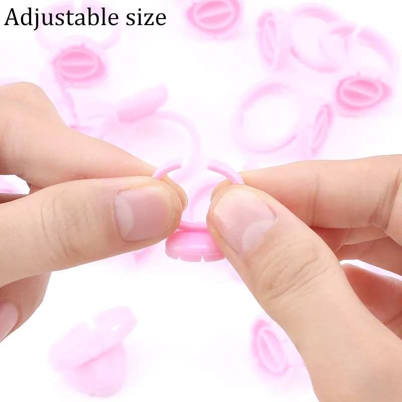 100 Pcs Disposable Eyelash Glu - огляд і ціна Eyelash Extension Last