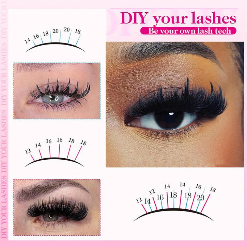 1 Box False Eyelashes Clusters - огляд і ціна Eyelash Extension Individual
