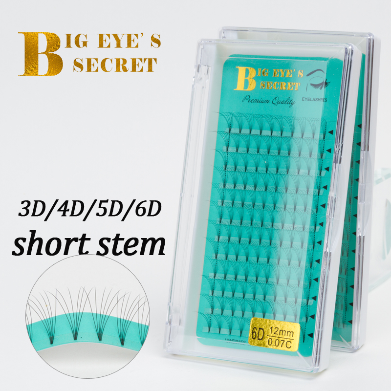 Big eye's secret Short stem Pr - огляд і ціна Eyelash Extension Russian Volume