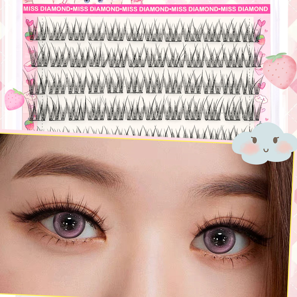 Fish Eyeslash Extension Person - огляд і ціна Eyelash Extension Japanese