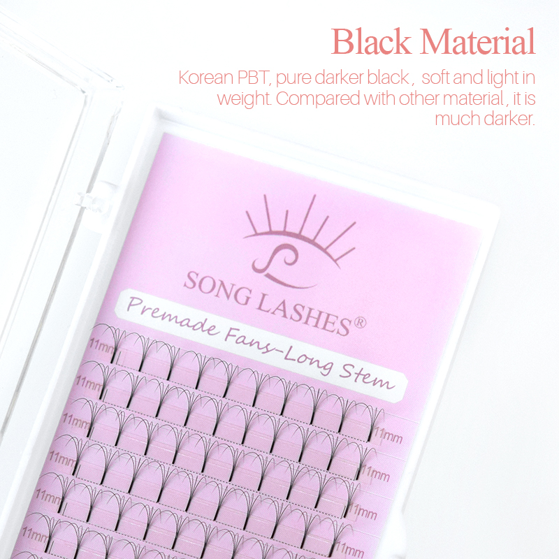 SONGLASHES Long Root 2D to 6D  - огляд і ціна Eyelash Extension Russian Volume