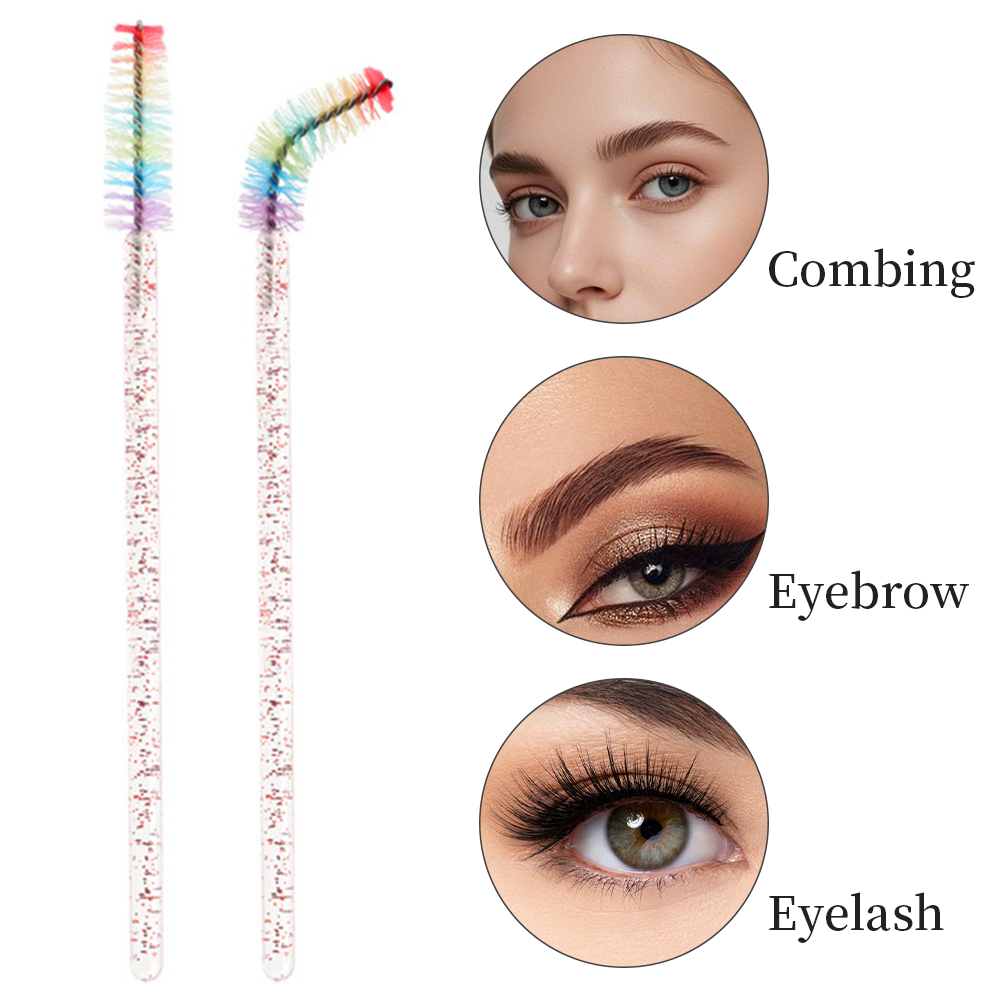 50PCS Rainbow Crystal Eyelash  - огляд і ціна Eyelash Extension Last
