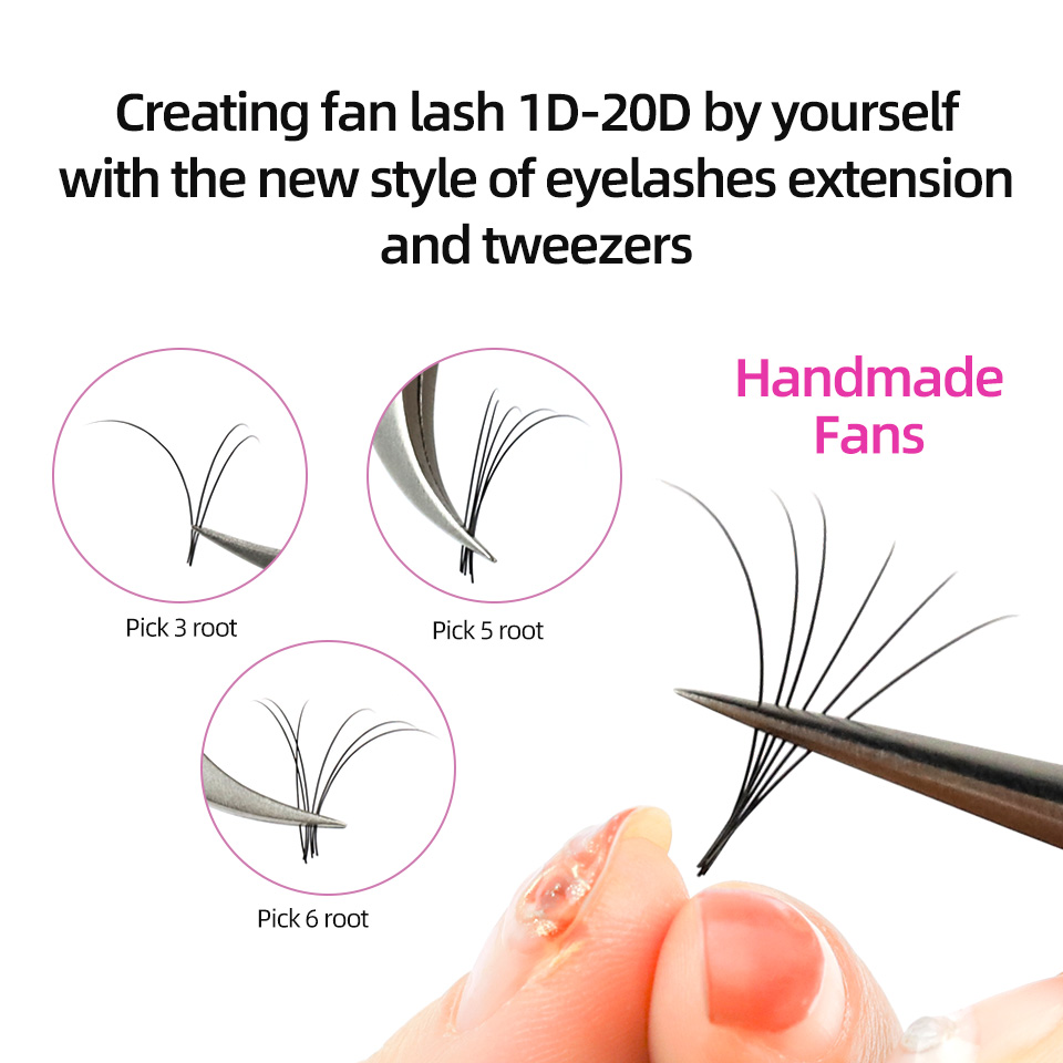 RUJADE 5 Cases/Lot False Eyela - огляд і ціна Eyelash Extension Russian Volume